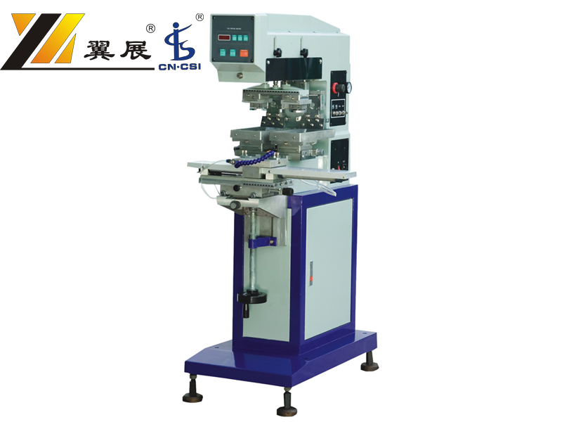 Two-color pad printing machine with conveyor